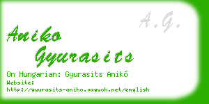 aniko gyurasits business card